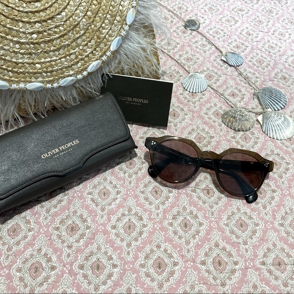 Oliver Peoples Brown Irven Sunglasses lightly used in case - Picture 10 of 16